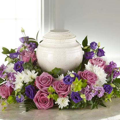 Blooming Sympathy Cremation Adornment – J ALEXANDER'S FLORIST, Jackson MI