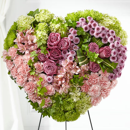 Heartwarming Standing Heart – J ALEXANDER'S FLORIST, Jackson MI