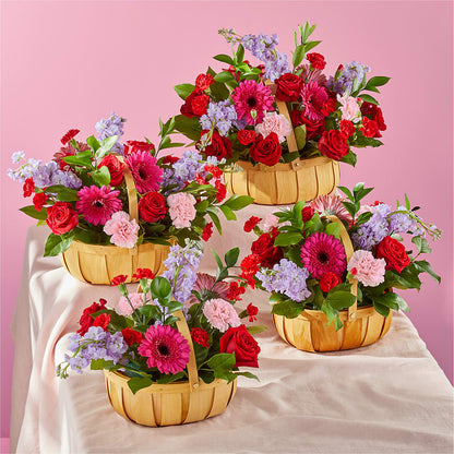 Pink Picnic Basket – J ALEXANDER'S FLORIST, Jackson MI