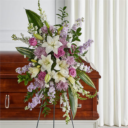 Grateful Hearts Standing Spray – J ALEXANDER'S FLORIST, Jackson MI