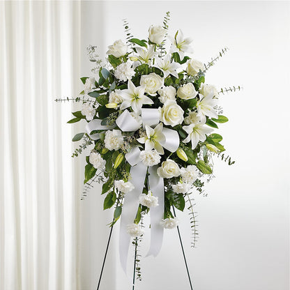 With Care Standing Spray – J ALEXANDER'S FLORIST, Jackson MI