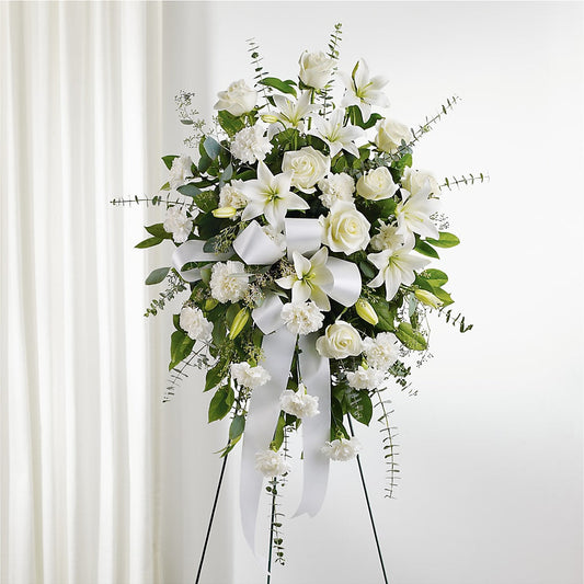 With Care Standing Spray – J ALEXANDER'S FLORIST, Jackson MI