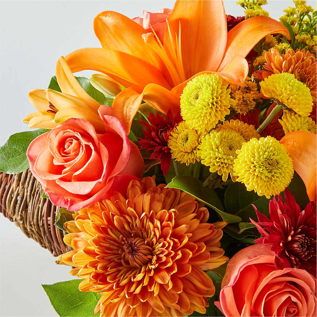 Bouquet of Blessings Cornucopia – J ALEXANDER'S FLORIST, Jackson MI