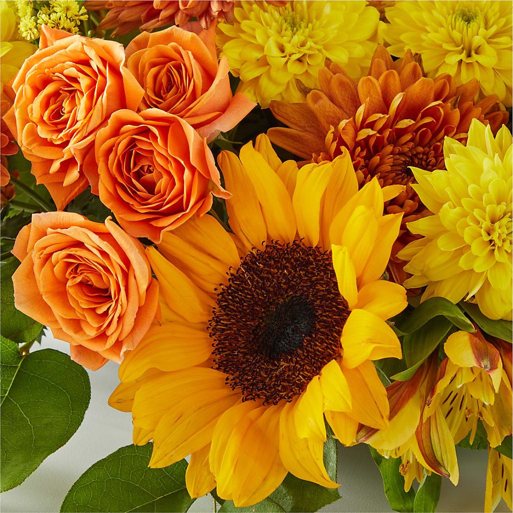 Autumn Harmony Centerpiece – J ALEXANDER'S FLORIST, Jackson MI