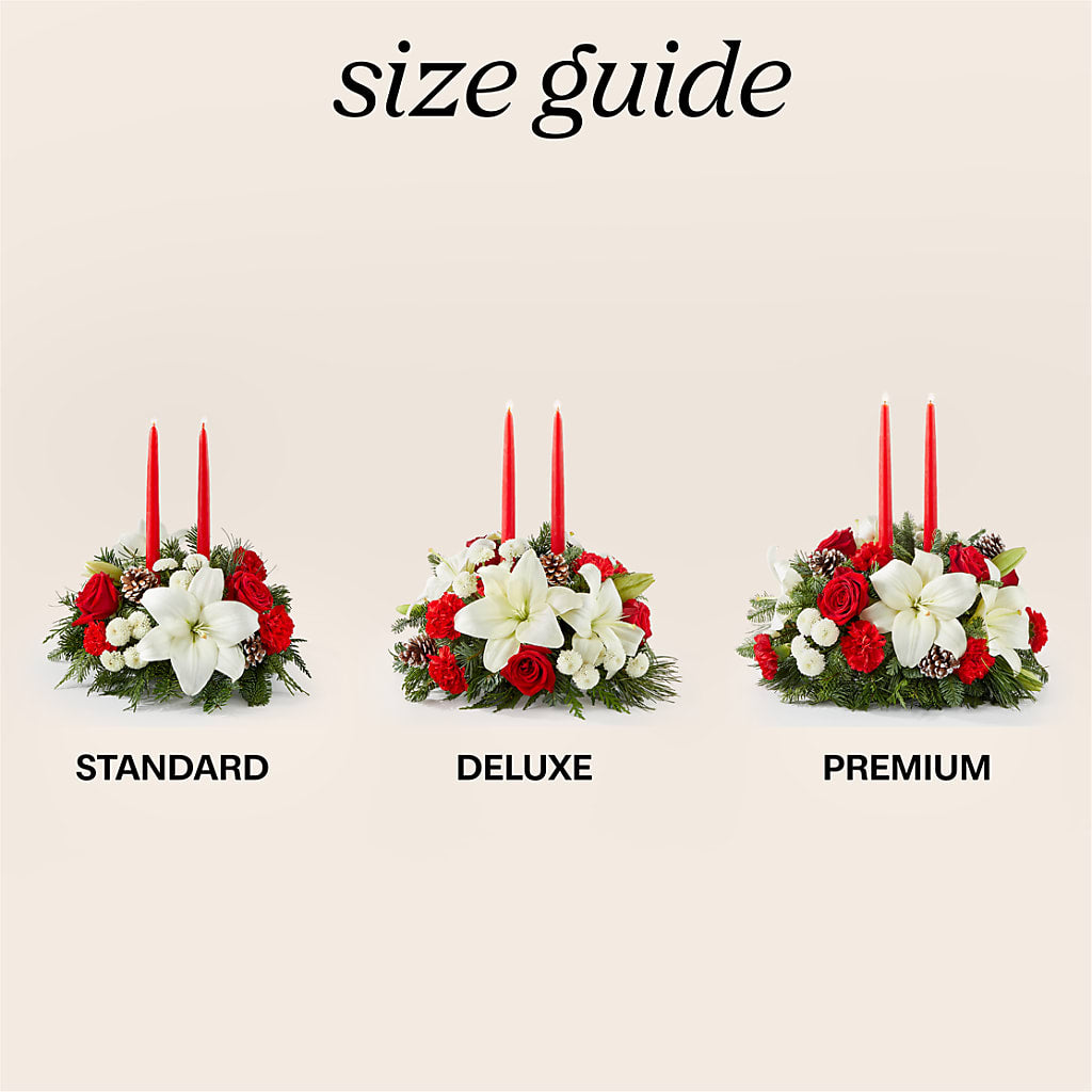 Seasonal Festivities Centerpiece – J ALEXANDER'S FLORIST, Jackson MI