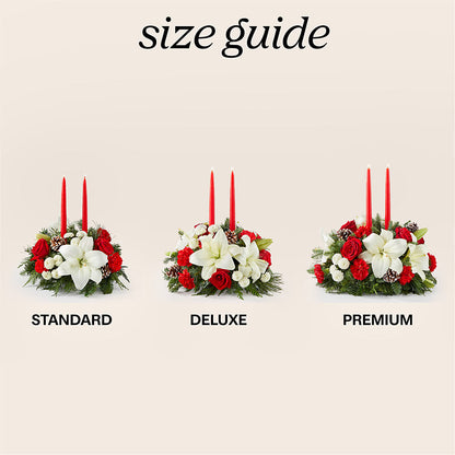 Seasonal Festivities Centerpiece – J ALEXANDER'S FLORIST, Jackson MI