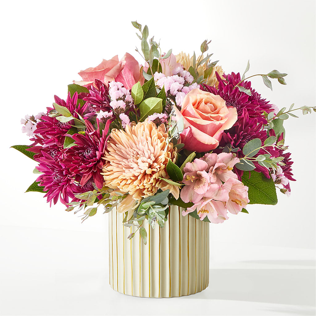 Berry Cobbler Bouquet with Ivory Vase – J ALEXANDER'S FLORIST, Jackson MI