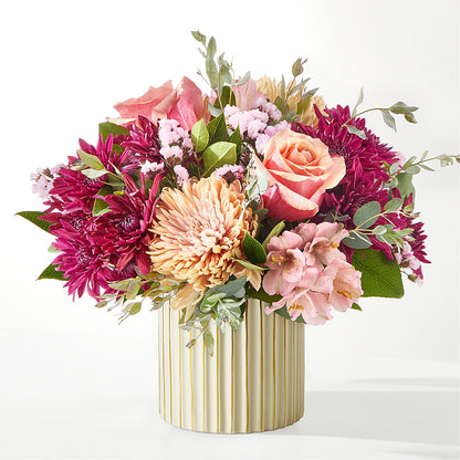 Berry Cobbler Bouquet with Ivory Vase – J ALEXANDER'S FLORIST, Jackson MI