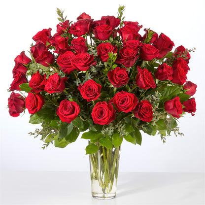 Forever Yours Fifty Stem Red Rose Bouquet – J ALEXANDER'S FLORIST, Jackson MI